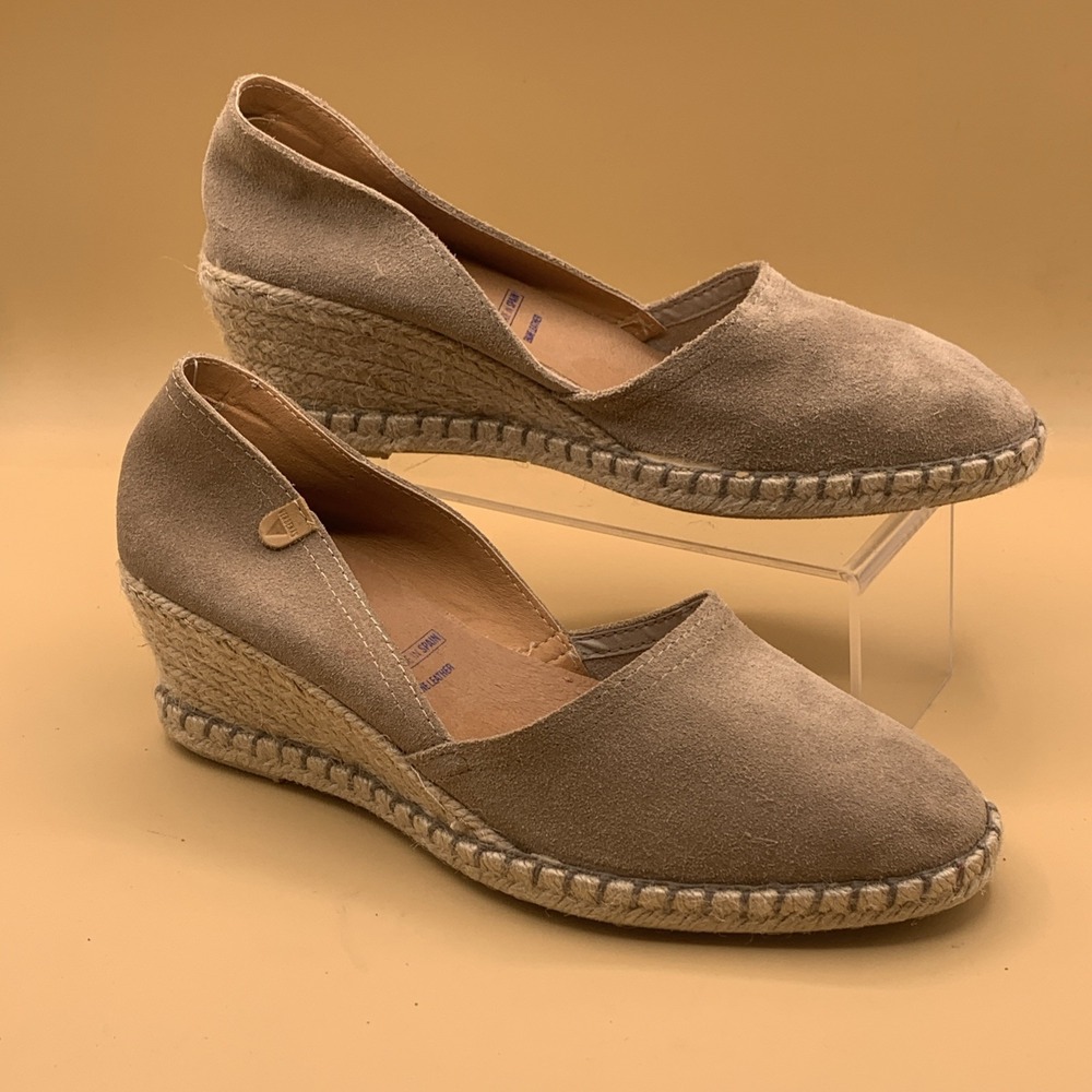 Verbenas Mamen Suede Wedge Espadrilles Shoes Women's Size US 9 (EU 40)